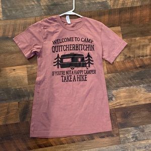 Light red camping shirt like new size small